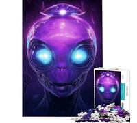 Puzzle de 1000 pièces pour Adolescents Le mystère des extraterrestres défi éducatif décoration intérieure Jeu éducatif à partir de 14 Ans (38x52cm)