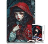 Puzzle de 1000 pièces pour Adolescents Le Petit Chaperon Rouge, Jeu Familial pour Passer Le Temps, (38x26cm)