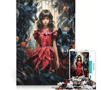 Puzzle de 1000 pièces pour Adolescents Le Petit Chaperon Rouge Jeux éducatifs activités Amusantes à la Maison Collection d'artistes Beaux-Arts 38x26cm