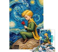 Puzzle de 1000 pièces pour Adolescents Le Petit Prince Puzzles de Roses pour Adultes Jeu de réflexion Améliore la mémoire Difficile à compléter (Dimensions 38x26cm)