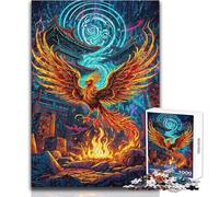 Puzzle de 1000 pièces pour Adolescents « Le Phénix renaît de Ses Cendres » - Jeu éducatif - Défi Difficile - Idée Cadeau pour Un Père Noël Secret - Dimensions : 38x26cm