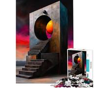 Puzzle de 1000 pièces pour Adolescents Le Portail Mystique Activités Amusantes à la Maison Découpe de précision Jeux relaxants pour Les 14 Ans et Plus Jeu de Puzzle Offert (38x26cm)