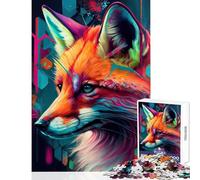 Puzzle de 1000 pièces pour Adolescents Le Renard Malin Jeu éducatif idéal pour Offrir et s'amuser Développe la motricité Fine et la dextérité Dimensions 50x75 cm