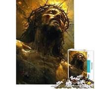Puzzle de 1000 pièces pour Adolescents Le Sacrifice de Jésus Jeu Amusant et Stimulant Cadeau d'anniversaire pour Toute la Famille (38x26cm)