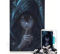 Puzzle de 1000 pièces pour Adolescents Le Secret de la forêt ︰ Un murmure dans Le Noir Jeux de société en Famille améliore la mémoire avec Poster et fiche de Questions-réponses Assortis 50 x 75 cm