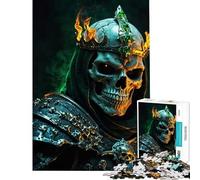 Puzzle de 1000 pièces pour Adolescents Le Seigneur de Guerre à la Couronne de Flammes Jeu éducatif et Amusant pour Toute la Famille Idée Cadeau (Dimensions 38x52cm)