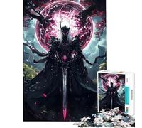 Puzzle de 1000 pièces pour Adolescents Le Seigneur Samouraï Noir Un Jeu Impossible idéal pour Un Anniversaire ou Noël Œuvre d'art À partir de 14 Ans (38x52cm)