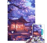 Puzzle de 1000 pièces pour Adolescents Le Temple du Crépuscule Activités ludiques à la Maison Décoration Parfaite Jouet Anti-Stress Convient aux 14 Ans et Plus (50x75cm)