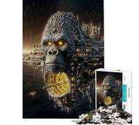 Puzzle de 1000 pièces pour Adolescents Le Vaisseau Spatial du Gorille Un défi Difficile et Stimulant Une véritable œuvre d'art Jeu Amusant adapté aux Personnes de 14 Ans et Plus (38x52cm)