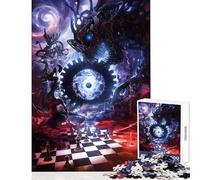 Puzzle de 1000 pièces pour Adolescents L'Échiquier du Destin Jeu de 1000 pièces pour se détendre Un pour Les Amateurs de Jeux stimulants (38x26cm)