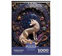 Puzzle De 1000 Pièces pour Adolescents Legend Steampunk Fox Puzzles pour Adultes, Jouets Anti-Stress, Jeu De Course De Vitesse Manuelle, Cadeau Stimulant 70x50cm/1000pcs