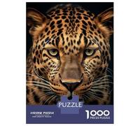 Puzzle De 1000 Pièces pour Adolescents Leopard Wildlife Portrait Puzzle pour Adolescents Analyse Et Logique Difficile Et Stimulant, Idéal comme Cadeau 52x38cm/1000pcs