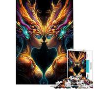 Puzzle de 1000 pièces pour Adolescents Les Deux déesses de la lumière Jeu de Puzzle Amusant décoration Parfaite pour Toute la Famille (Taille 50x75cm)