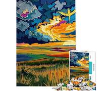 Puzzle de 1000 pièces pour Adolescents Les Grandes Plaines - Horizon sans Fin Jeu de Puzzle Manuel pour Adolescents décoration Murale Difficile et Stimulant (Taille 38x26cm)