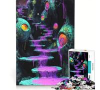Puzzle de 1000 pièces pour Adolescents L'Escalier vers l'inconnu décoration Murale ludique et Humoristique Cadeau d'anniversaire Original 50x75cm
