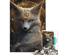Puzzle de 1000 pièces pour Adolescents l'esprit du Renard dor頻 Jeu de Construction et d'assemblage pour Les Amis et la Famille (50x75cm)