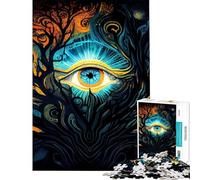 Puzzle de 1000 pièces pour Adolescents L'éveil du troisième œil Puzzle pour Adultes Jeu de Construction pour Passer Le Temps à la Maison Cadeau pour Amis et Famille (Dimensions 38x26cm)