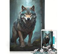 Puzzle de 1000 pièces pour Adolescents L'histoire du Loup, Jeux relaxants, décoration d'intérieur, idéal pour décorer Un Bureau 50x75cm