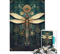 Puzzle de 1000 pièces pour Adolescents Libellule mécanique pour stimuler Le Cerveau Jeu éducatif et Amusant pour Toute la Famille 14 Ans et Plus 38x26cm