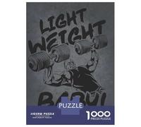 Puzzle De 1000 Pièces pour Adolescents Light Weight Baby - Ronnie Coleman Bench Press Puzzle pour Adultes, Jouet Anti-Stress, Cadeau d'anniversaire, Activités Amusantes À La Maison, 70x50cm/1000pcs