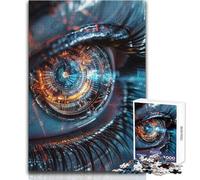 Puzzle de 1000 pièces pour Adolescents L'Œil avec Intelligence Artificielle Idéal pour se détendre et se divertir Découpe Ultra-précise Dimensions:50x75cm