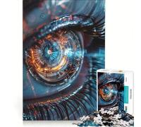 Puzzle de 1000 pièces pour Adolescents L'Œil IA Jouet Anti-Stress Difficile et Stimulant Cadeau de Noël ou d'anniversaire 38x26cm