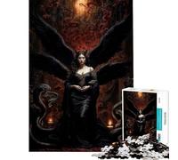 Puzzle de 1000 pièces pour Adolescents Lilith la Reine des Serpents et du feu Jeu éducatif et Stimulant Cadeau Amusant et Difficile (38x52cm)
