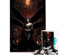 Puzzle de 1000 pièces pour Adolescents Lilith la Reine des Serpents et du feu Jeux relaxants Apprentissage et Jouets éducatifs pour Un échange de Cadeaux de Noël Découpe de précision