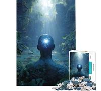 Puzzle de 1000 pièces pour Adolescents L'illumination dans la Jungle Idéal pour Un Anniversaire ou Noël Décoration Murale Jeu de réflexion À partir de 14 Ans (50x75cm)