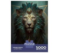 Puzzle De 1000 Pièces pour Adolescents Lion Mystical Puzzles pour Adolescents Jeux De Détente Difficulté Difficile Cadeaux pour Les Amis Et La Famille 52x38cm/1000pcs