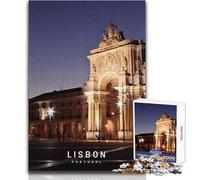 Puzzle de 1000 pièces pour Adolescents - Lisbonne - Idéal pour des soirées Jeux en Famille - Décoration Murale Parfaite - Dimensions 50x75cm