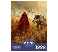 Puzzle De 1000 Pièces pour Adolescents Little Red Riding Hood A Tale of Friendship and Danger Puzzle Adulte Jeu Familial Analyse Et Logique Cadeaux d'anniversaire Et Cadeaux Uniques 38x26cm/1000pcs