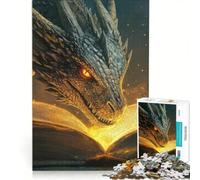 Puzzle de 1000 pièces pour Adolescents Livre de Lecture sur Le thème du Dragon, Jeux relaxants, défi Stimulant, Collection d'artistes, Beaux-Arts 50x75cm