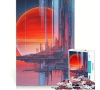 Puzzle de 1000 pièces pour Adolescents L'Odyssée de l'espace, Une Nouvelle Station Spatiale Jeu Pratique, Amusant et Humoristique, Cadeau d'anniversaire Original 50x75cm