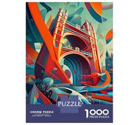 Puzzle De 1000 Pièces pour Adolescents London Tower Bridge 3 Puzzle Anti-Stress, Amusant Et Original, Cadeau Unique pour Un Anniversaire Ou Noël 70x50cm/1000pcs