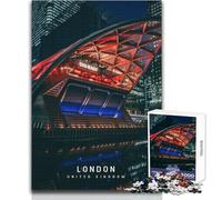 Puzzle de 1000 pièces pour Adolescents - Londres - Idéal pour des soirées Jeux en Famille - Décoration Parfaite - Jouet à Monter soi-même - Dimensions 50x75cm
