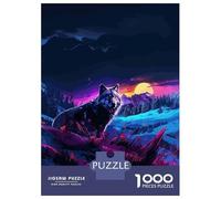 Puzzle De 1000 Pièces pour Adolescents Lone Wolf Puzzles pour Adultes, Jouet, Décoration Murale, Une Œuvre d'art, Difficile Et Stimulant 38x26cm/1000pcs