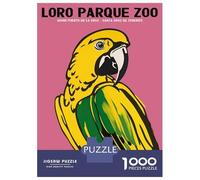 Puzzle De 1000 Pièces pour Adolescents Loro Parque Zoo Poster Puzzle Jeu Familial Amusant Et Humoristique Cadeaux De Noël Et d'anniversaire 52x38cm/1000pcs