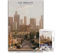 Puzzle de 1000 pièces pour Adolescents - Los Angeles - Jouet éducatif - Cadeau d'anniversaire - Cadeau de Père Noël Secret - Dimensions 38x26cm