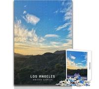Puzzle de 1000 pièces pour Adolescents - Los Angeles - Jouet éducatif - Cadeau d'anniversaire - Cadeau de Père Noël Secret - Dimensions 38x52cm