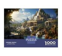 Puzzle De 1000 Pièces pour Adolescents Lost City of Gold Ancient Wonders Unveiled! Puzzle pour Adolescents Analyse Et Logique Difficile Et Stimulant, Idéal comme Cadeau 52x38cm/1000pcs