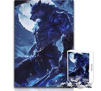 Puzzle de 1000 pièces pour Adolescents - Loup-Garou Guerrier - Casse-tête - Jeu Familial - Décoration intérieure - Idée Cadeau - Dimensions:38x26cm