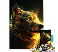 Puzzle de 1000 pièces pour Adolescents Loup Puissant et électrique Difficulté et défi Décoration Murale Jeu de Puzzle à Faire soi-même 14 Ans et Plus Jeu proposé (50x75cm)