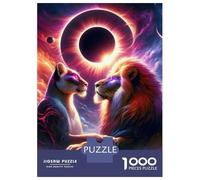 Puzzle De 1000 Pièces pour Adolescents Love at The Eclipse Puzzles pour Adultes Jeu De Réflexion Course De Vitesse Manuelle Est Idéal comme Cadeau 38x26cm/1000pcs