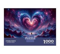 Puzzle De 1000 Pièces pour Adolescents Love in The Stars Celestial Romance Puzzle Anti-Stress, Amusant Et Original, Cadeau Unique pour Un Anniversaire Ou Noël 38x26cm/1000pcs