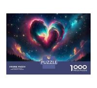Puzzle De 1000 Pièces pour Adolescents Love in The Stars Romantic Night Sky Puzzles pour Adultes Analyse Et Logique Chaque Pièce Est Unique - Casse-tête Jeux De Société Familiaux 70x50cm/1000pcs