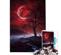 Puzzle de 1000 pièces pour Adolescents Lumière étrange dans Un cimetière Jeu éducatif Cadeau d'anniversaire pour Toute la Famille (Dimensions 50x75cm)