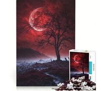 Puzzle de 1000 pièces pour Adolescents Lumière étrange dans Un cimetière, Jeu Pratique pour s'amuser en Famille, idéal pour décorer Un Bureau 38x26cm