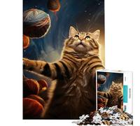 Puzzle de 1000 pièces pour Adolescents l'univers est Un Chat - Jeu éducatif et ludique - Activités familiales - Cadeau pour Femmes et Hommes (Dimensions 50x75cm)