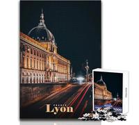 Puzzle de 1000 pièces pour Adolescents - Lyon, France - Jeu éducatif Familial - Améliore la mémoire - Cadeau d'anniversaire - Dimensions 38x52cm